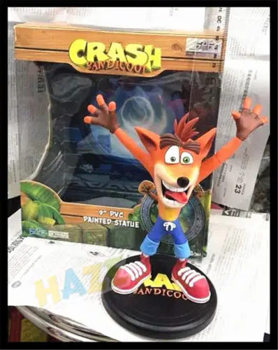 

Crash Bandicoot PVC Painted Statue 9'' First 4 Action Figure Toy Doll
