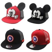 От 3 до 8 лет, милая детская бейсболка с ушками мыши, детские бейсболки, Детские бейсболки, Осенние смешные шляпы в стиле хип-хоп, детские шляпы