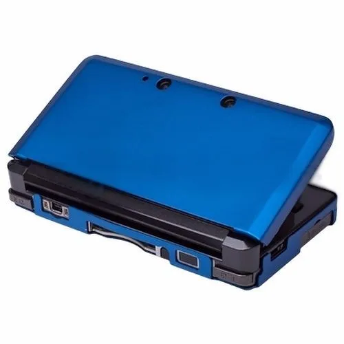 Dark Blue Aluminium Hard Shell Case Skin Cover For Nintendo 3DS XL LL