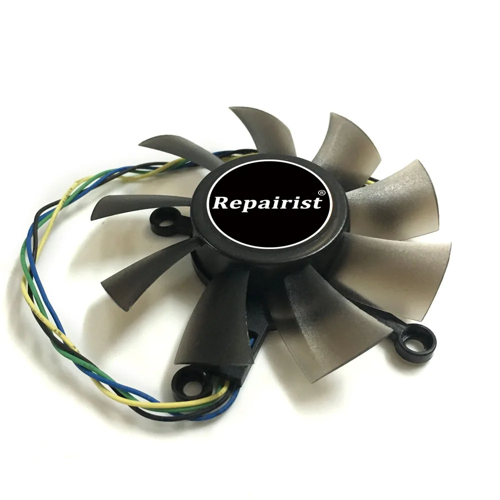 Вентилятор кулера R128015SU/FD8015U12S 75 мм gpu VGA для ASUS GT740 650Ti EAH6770 7750 охлаждение