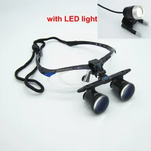 Высококачественный ультра-легкий 3.5X медицинское увеличительное стекло Хирургические лупы стоматологические лупы медицинские лупы с светодиодный свет FD-501-G-1