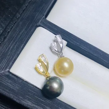 

925 Silver Pearl Pendant Mounting Pendant Findings and Component for Big Edison Pearls Jewelry Parts Fittings Women Accessories