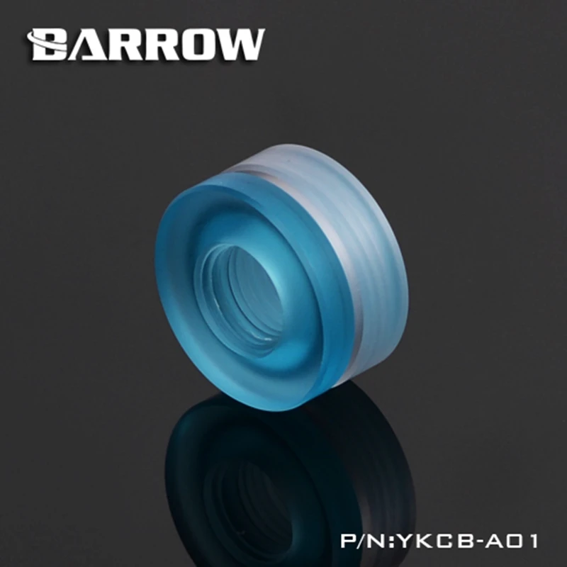 

Barrow G1/4'' Acrylic/PMMA Blue Water Injection Seat for Computer Water Cooling YKCB-A01