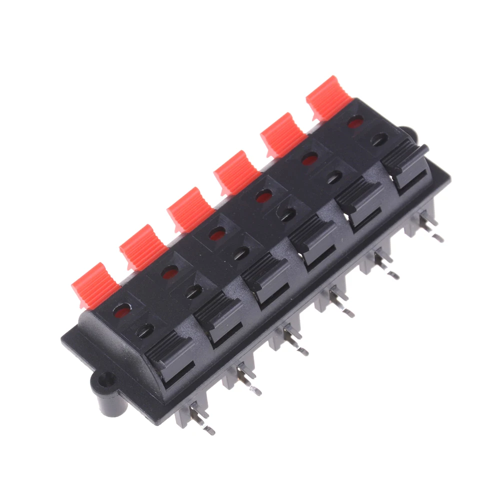 12 Way 2 Row Push Release Connector Plate Stereo Speaker Terminal Strip