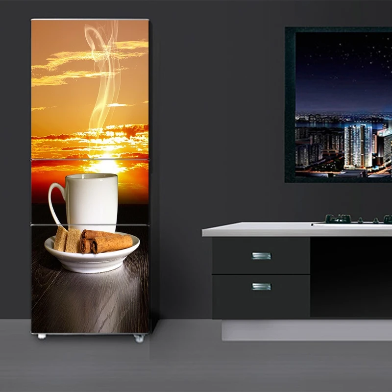 Changluthers Comprar Pvc Extraible 3d Cocina Nevera Pegatina Diy