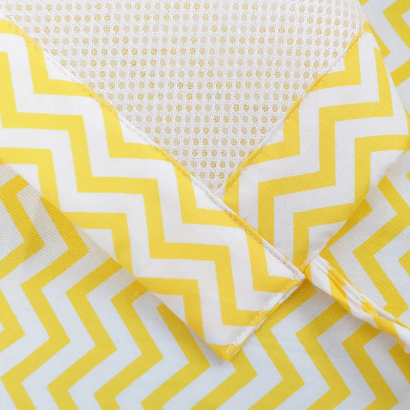  2Pcs/Set Summer Breathable Newborn Baby Bed Bumper Cotton Printing Mesh Crib Bumper Kids Bed Baby C