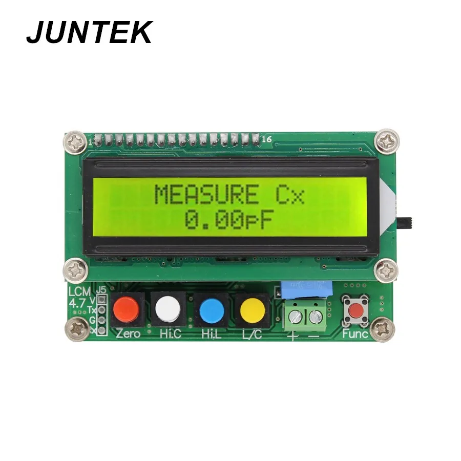 

JUNTEK LC-100A Digital LCD Capacitance inductance meter LC Meter 1pF-100mF 1uH-100H Inductance meter Capacitance meter