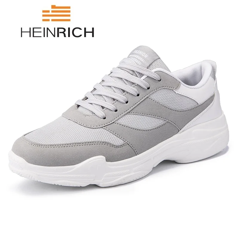 

HEINRICH New Men Trainers Shoes Fashion Sneakers Krasovki Men Spring/Autumn Breathable Shoes Zapatillas De Hombre Moda 2018