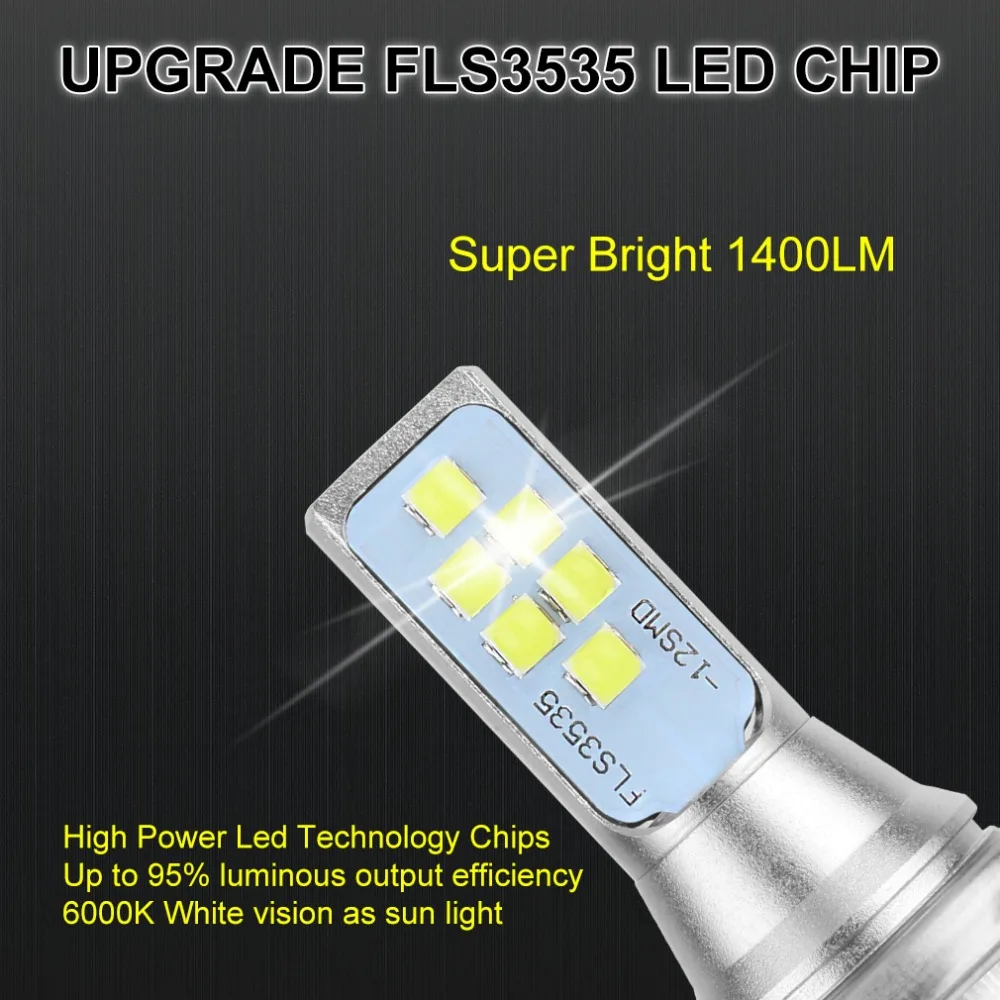 2 шт. H7 светодиодный лампы Супер яркий 12 3535SMD Противотуманные фары автомобиля 12V 24V