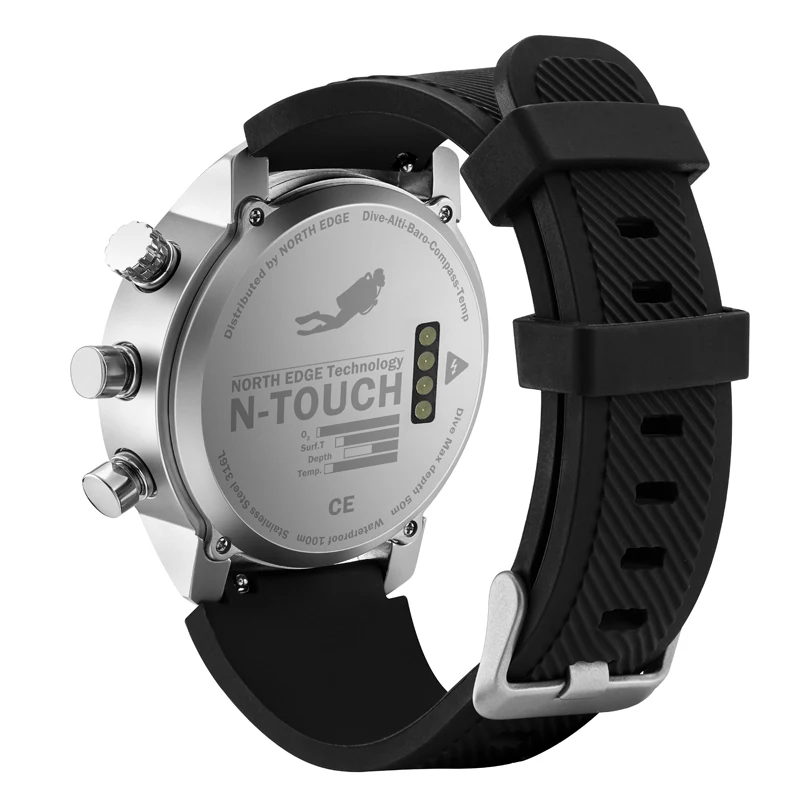 Kaufen Männer Taucher Uhr Wasserdicht 100m Smart Digitale uhr sport militär armee tauchen Uhr Höhenmesser Barometer Kompass uhr NORTHEDGE