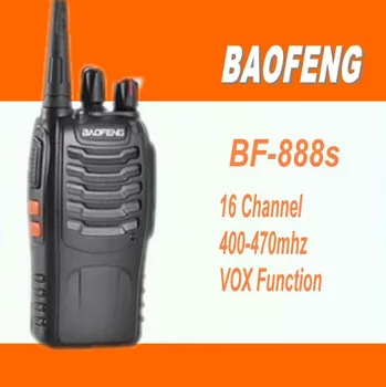 

Free Shipping 2 sets Portable Walkie Talkie baofeng 666s Handheld Two Way Radio Transceiver