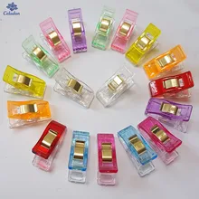 New Arrival 50 sztuk wielokolorowy 27x10x15mm plastikowe klipsy do szycia Patchwork DIY rzemiosło, kołdra klip do pikowania koniczyny cudowny klips