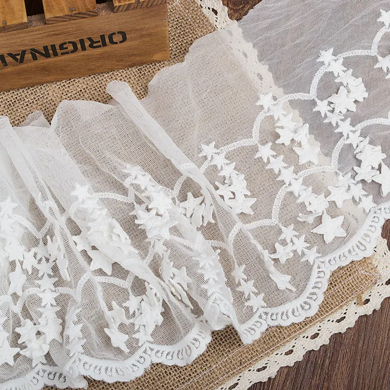 

High-quality X2201 stars hanging high quality net spend DIY manual/clothing textiles lace embroidery 22 cm