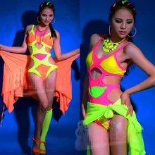 Летние Купальники цельные модные диджей певича костюмы Ds костюм Roupa Feminina DJ танцевальный костюм-комбинезон Dj костюм