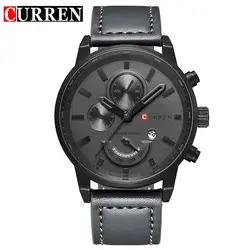 Curren часы Для мужчин бренд класса люкс кварцевые часы Мужская Мода Повседневное Спорт часы Для мужчин наручные часы Relogio Masculino 8217 Dropship N9