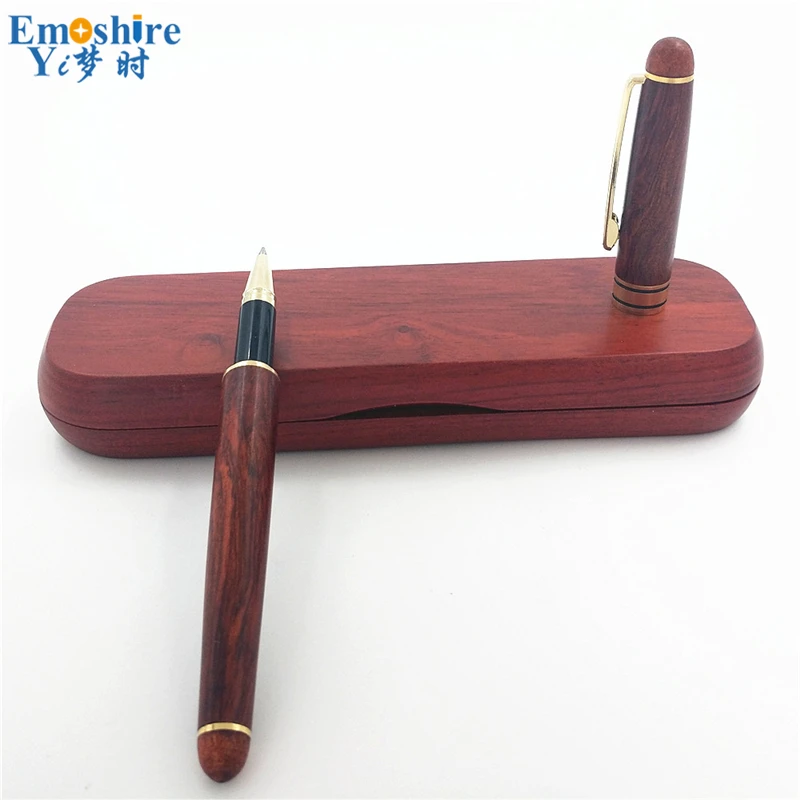 Emoshire  (6) Imported pear mahogany signature pen suit boutique mahogany natural character high - end business gifts custom