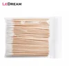 High Quality 1 Bag 100pcs Wooden Cotton Stick Swabs Buds For Cleaning The Ears Eyebrow Lips Eyeline Tattoo Makeup Cosmetics 1