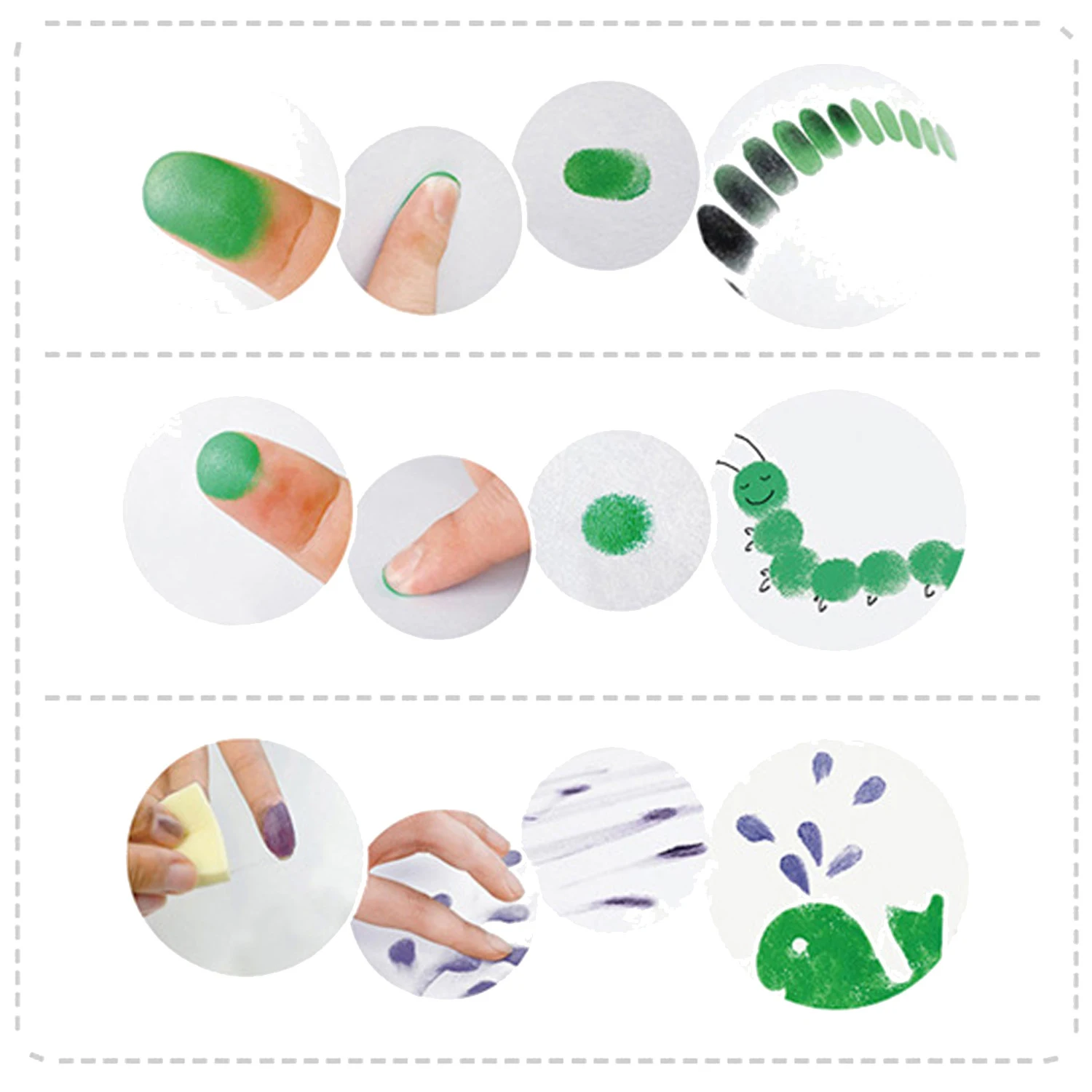 15 Colors Funny Washable Painting Graffiti Inkpad Ink Pad Cushion Stamp for Children DIY Finger Printing Scrapbooking Journal