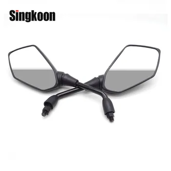 

Universal 10mm Motorcycle Rearview Mirrors Black Scooter Moto Side Mirrors FOR honda shadow 750 tdm 900 vmax sv 650 moto mirror
