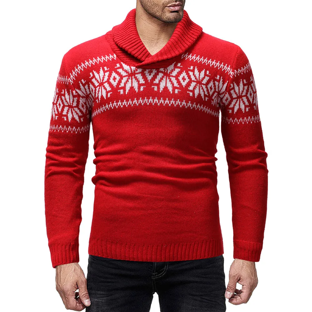 

Winter High Neck Thick Warm Sweater Men Turtleneck Brand Mens Sweaters Slim Fit Pullover Men Knitwear Male Christmas collar