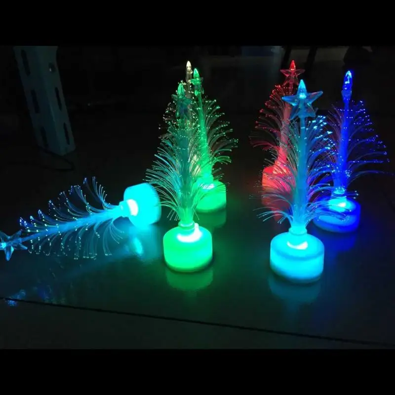 7 цветов, меняющий цвет, меняющий цвет, рождественская елка, декоративный светодиодный светильник, Рождественская Ночная лампа