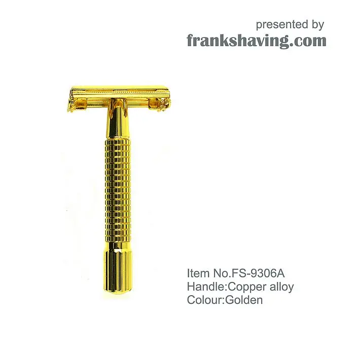 Франк бритье-двойная Безопасная бритва золотого цвета+ бесплатное лезвие+# FS-9306A