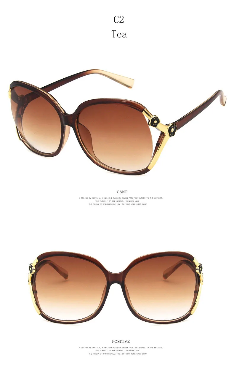 DCM женские новые солнцезащитные очки для вождения с цветочным украшением брендовые модные градиентные линзы солнцезащитные очки UV400
