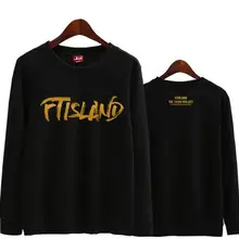 Kpop ftisland более 10 лет альбом Печать О образным вырезом тонкий свитер для поддержки болельщиков пуловер толстовки