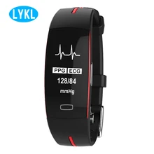 LYKL P3 SmartBand поддержка ECG+ PPG Мониторинг Артериального Давления пульса IP67 Водонепроницаемый Шагомер спортивный фитнес-браслет
