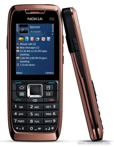 Оригинальный разблокированный сотовый телефон Nokia E51 Symbian OS 2 Мп камера 3G 1050 мАч