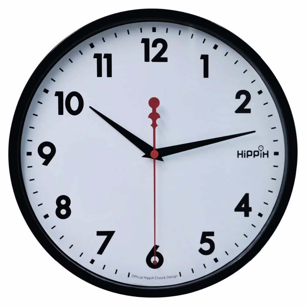 Hippih 10 Inches Plastic Wall Clock Quite Quartz Duvar Saati Non Hippih 10 Inches Plastic Wall Clock Quite Quartz Duvar Saati Non