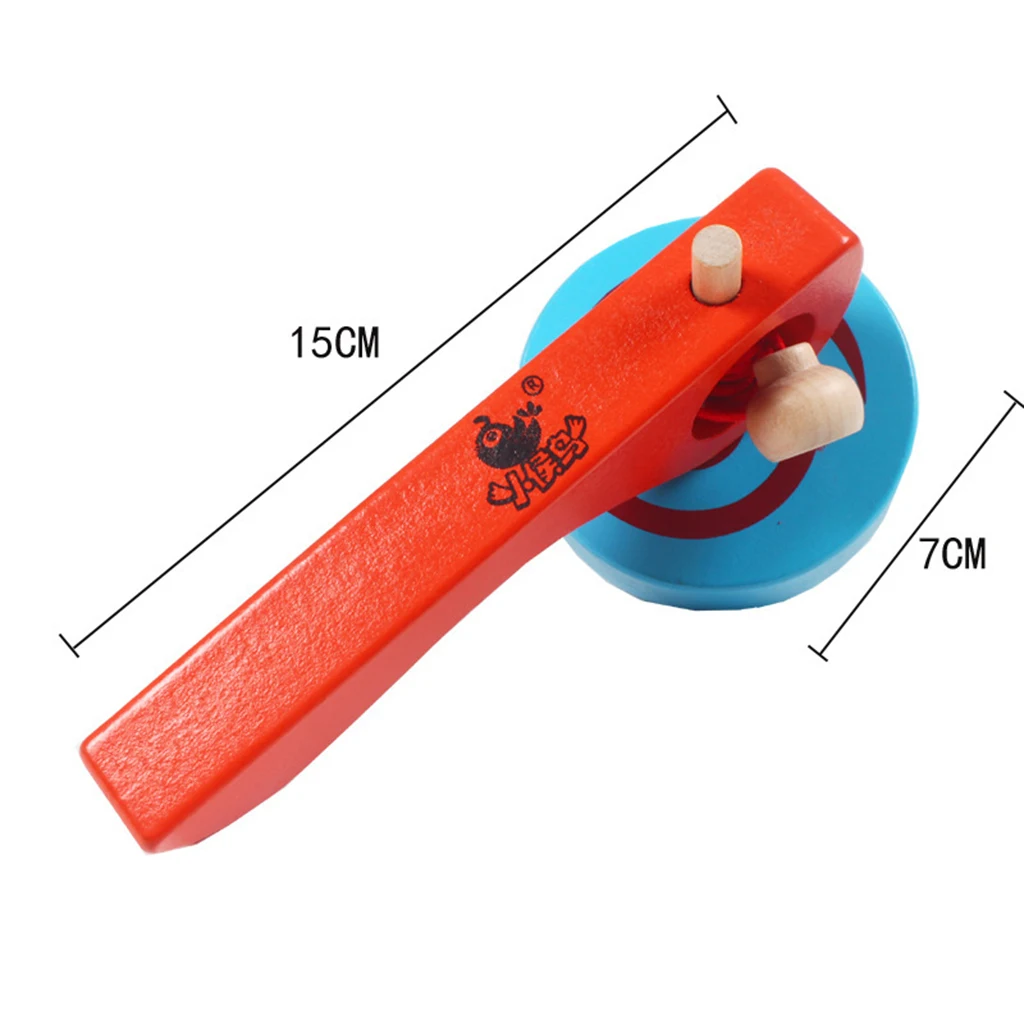 Wooden Vintage Spin Toy Spinning Top W/ String Cord Kid Child Peg-Top Gyro Game Toy