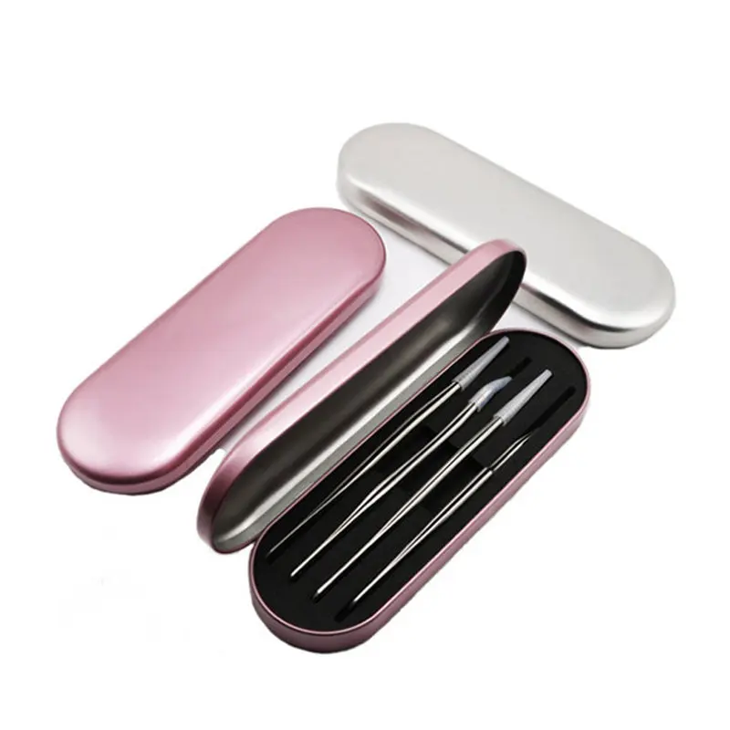 

Portable eyelash tweezer storage box lash tweezers case Makeup Bag Protective Brushes Pencil Eyeliner Case Organizer 2019