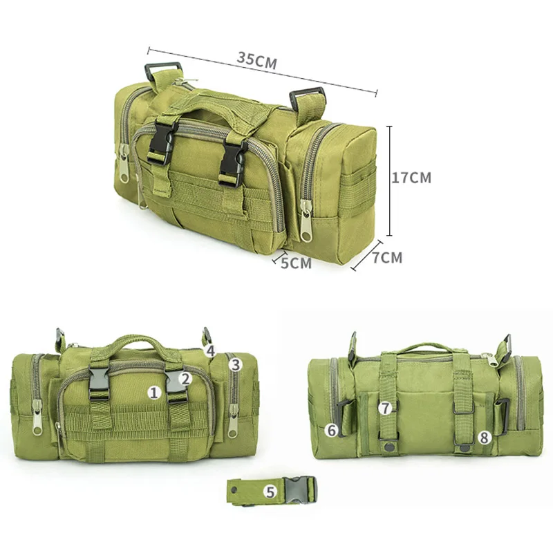 

Newly Military Tactical Waist Pack Multifunctional Shoulder Bag For Camping Hiking Outdoor FMS19