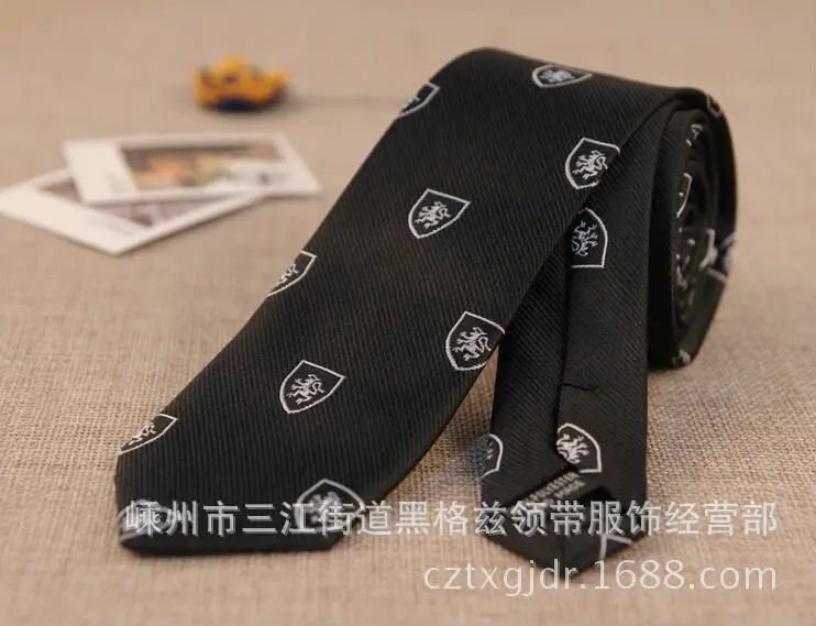 Животного дизайнер галстук синий жаккардовые Для мужчин Галстуки Тонкий Тощий узкий галстук-бабочку из микрофибры галстук Для мужчин
