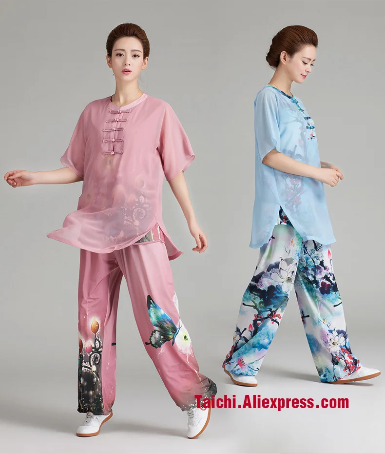 

Short Sleeve Chi Summer Practice Tai Chi uniform Tai Chi Suit Kung Fu Clothing for woman