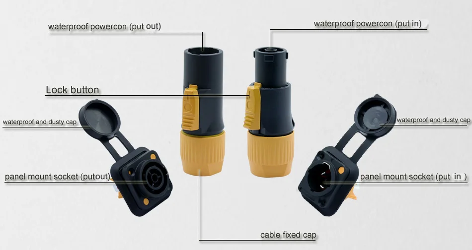 waterproof powercon