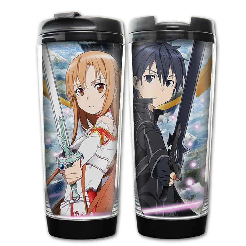 400 мл аниме SAO Sword Art онлайн дизайнер пластиковая бутылка для питья на открытом воздухе - Цвет: Style 5