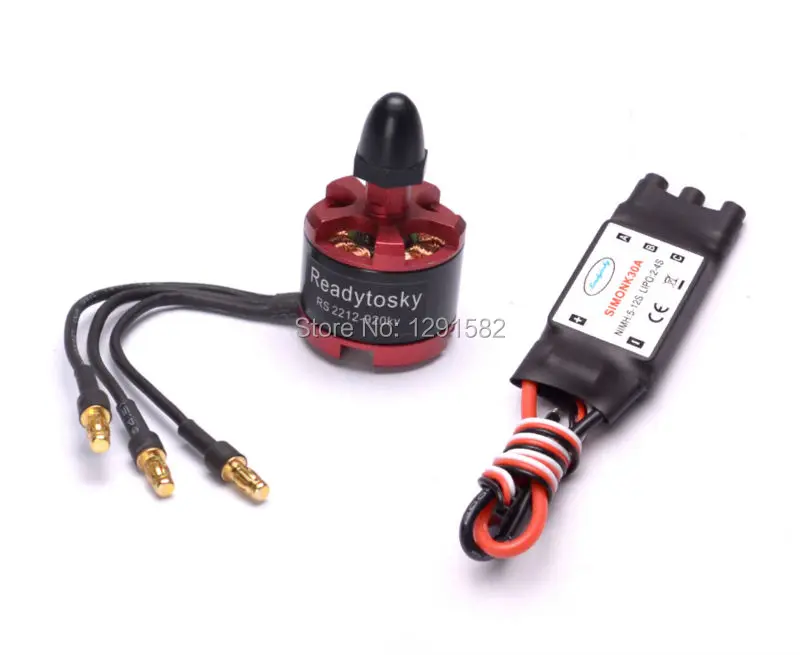 

1pcs 2212 920KV Brushless Motor + 1pcs 30A Simonk ESC For Helicopter Quadcopter