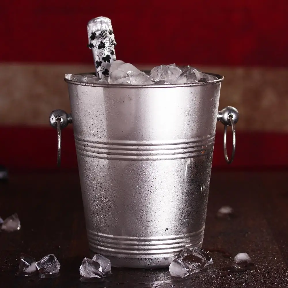 5L Wine Bottle Cooler Stainless Steel Champagne Ice Bucket Wine Cooler