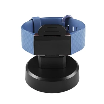 

USB Charger Cradle Cable Black Replacement Charging Dock Station For Fitbit Watch