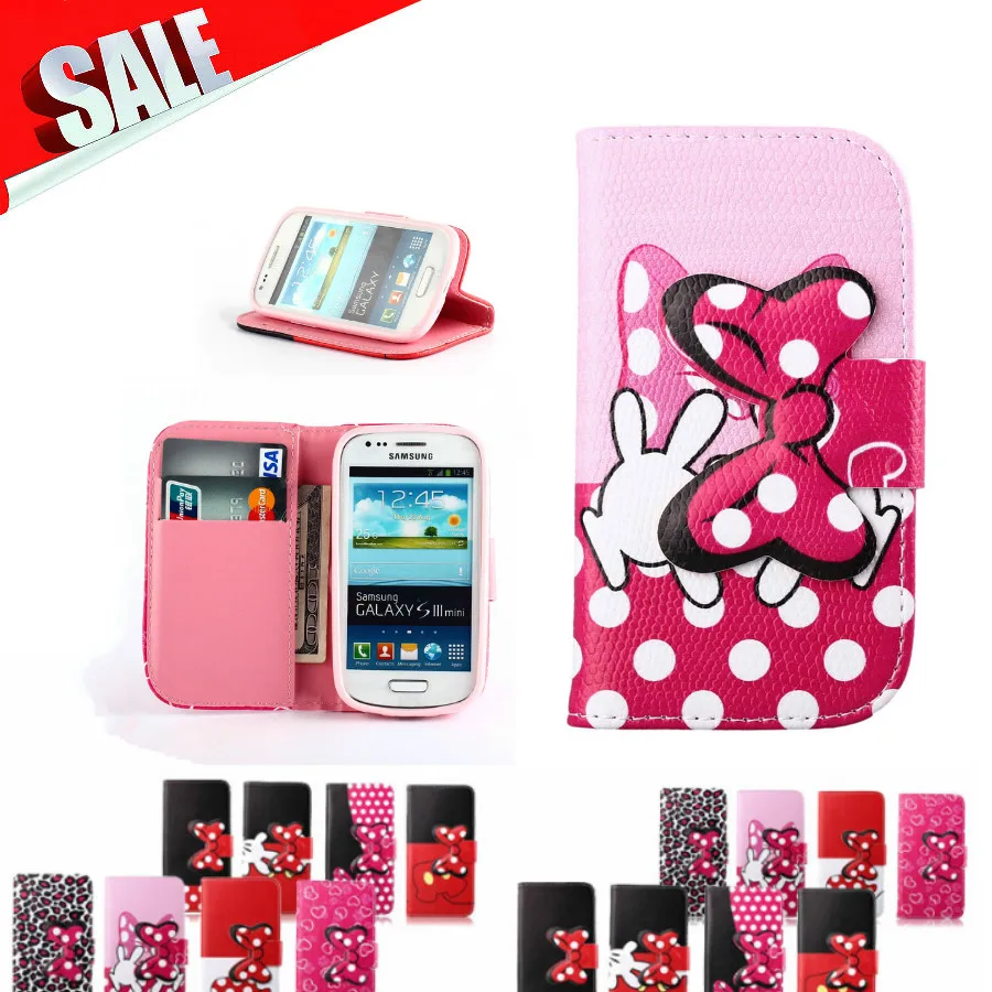 S7562 PU Flip Leather Case For Samsung GALAXY Trend Duos 