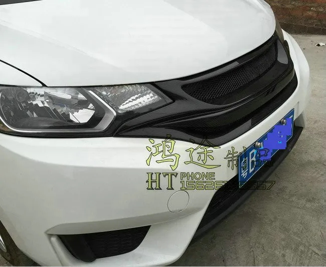 Передняя Автомобильная решетка из углеродного волокна для HONDA FIT гоночная решетка