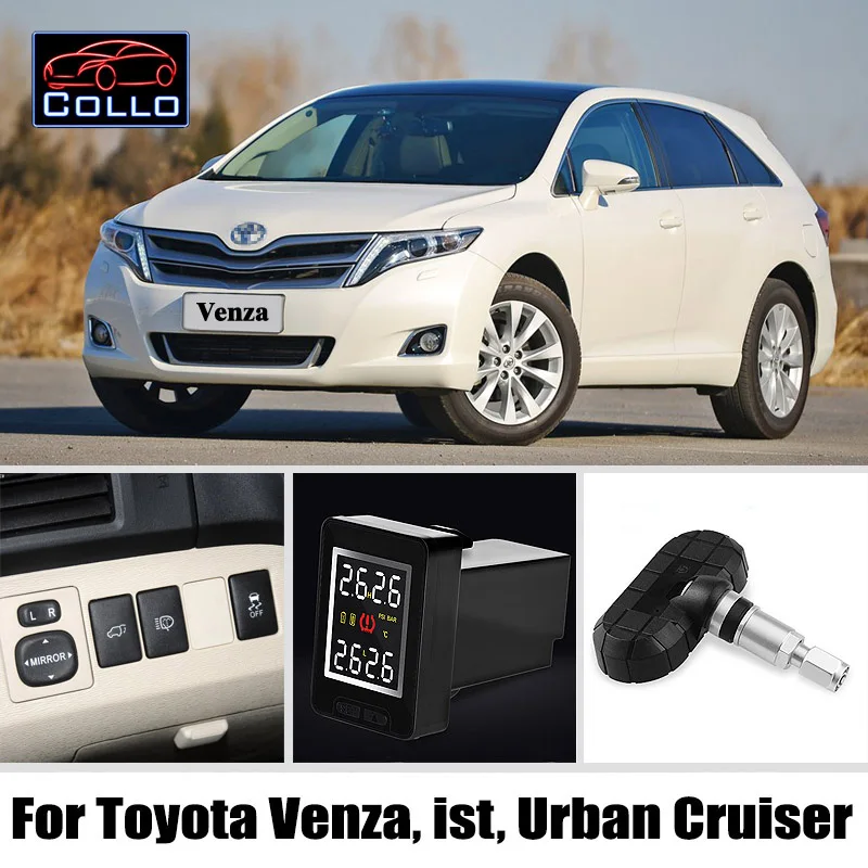 

TPMS For TOYOTA Venza / ist / Urban Cruiser / Wireless Tire Pressure Monitoring System Of Internal Sensors Embedded Installation