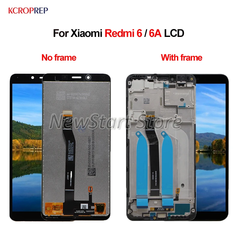 ЖК-дисплей для Xiaomi Redmi 6 6A сенсорный экран с дигитайзером в сборе 5 45 дюйма сменный