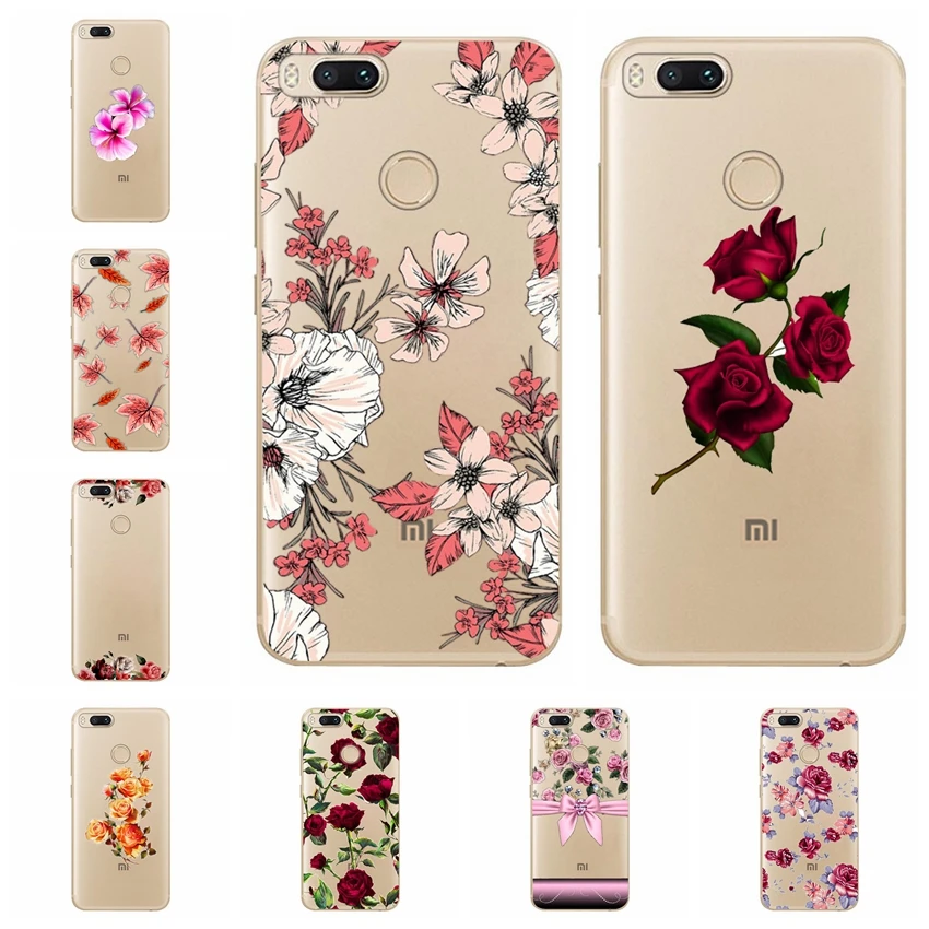 Sexy Floral Pattern Soft TPU Phone Back Case Cover For Xiaomi Redmi 4X Note 3 Mi A1 4 Pro 4A 5 6pro Flower Coque A617 |