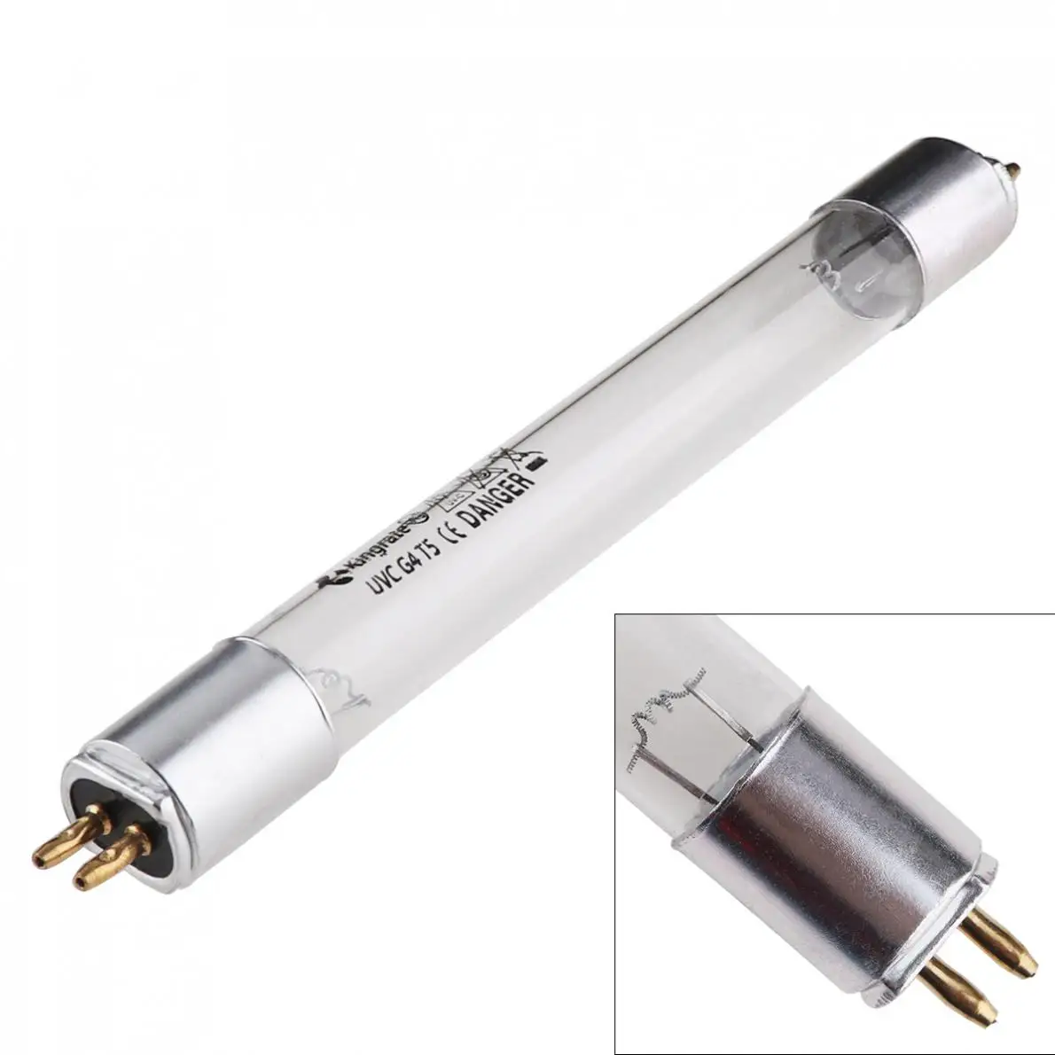G4-4W УФ-стерилизатор светильник ультрафиолетового фильтра с прямой трубкой и металлической алюминиевой головкой
