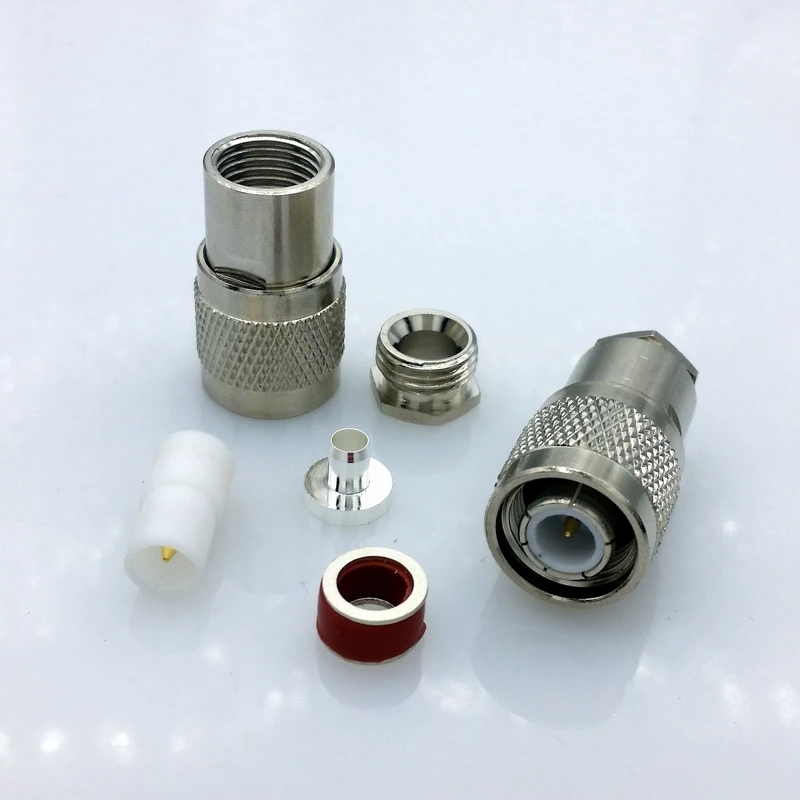 TNC male RF coaxial connector for RG58 RG142 RG400 LMR195 cable TNC