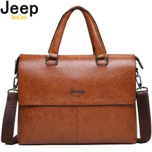 JEEP BULUO, мужской портфель, модные сумки для мужчин, Sacoche Homme Marque, мужская кожаная сумка для документов А4, ts 1", для ноутбука, 6015