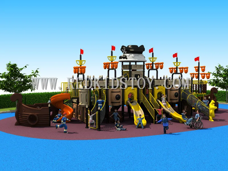 Великолепный Отель Приморский игровая площадка оборудование наивысшего качества дети на открытом воздухе играть слайд пиратский корабль HZ16-140A